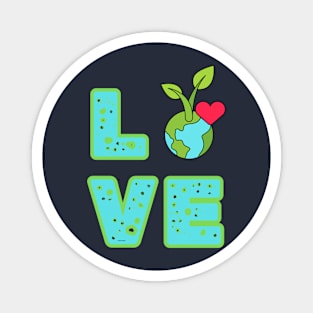 Love World Earth Day 2024 Everyday Magnet